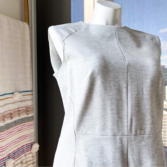 M.M. Lafleur The Katie Light Heather Grey Twill Dress Women’s Size +1 XL - Picture 2 of 10